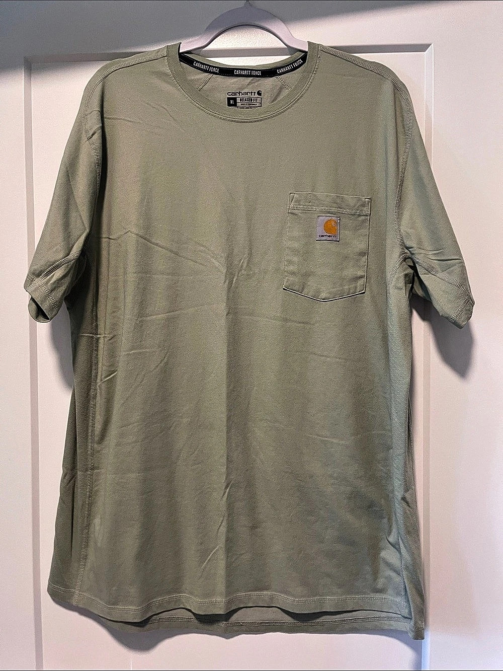 Carhartt Force Relaxed Fit Midweight Short-Sleeve Pocket T-Shirt Force Green XL